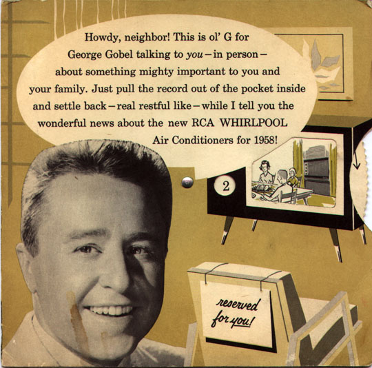 RCA Whirlpool Air Conditioner George Gobel promo